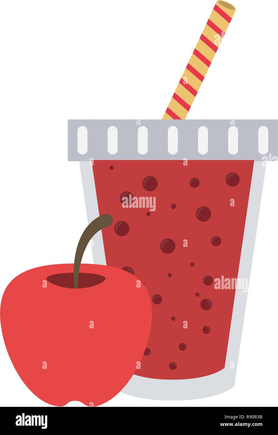 Cartoon smoothie to go cup with fruits smoothies cocktail drink Stock  Vector Image & Art - Alamy