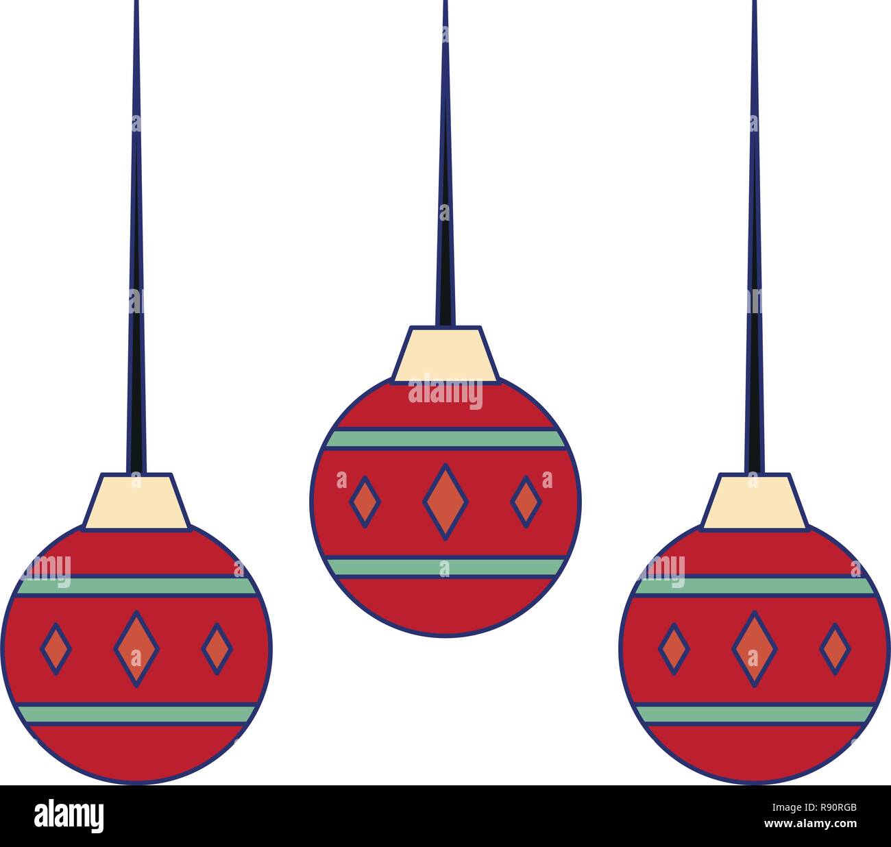 Christmas balls isolated Stock Vector Image & Art - Alamy
