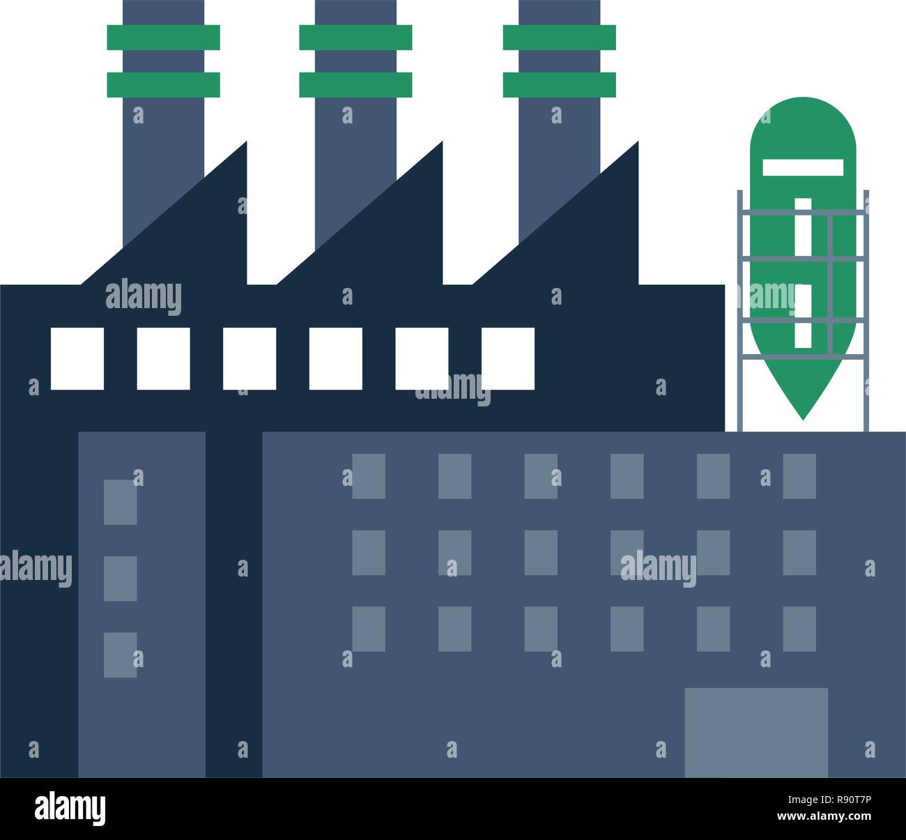 Factory industry building isolated Stock Vector Image & Art - Alamy