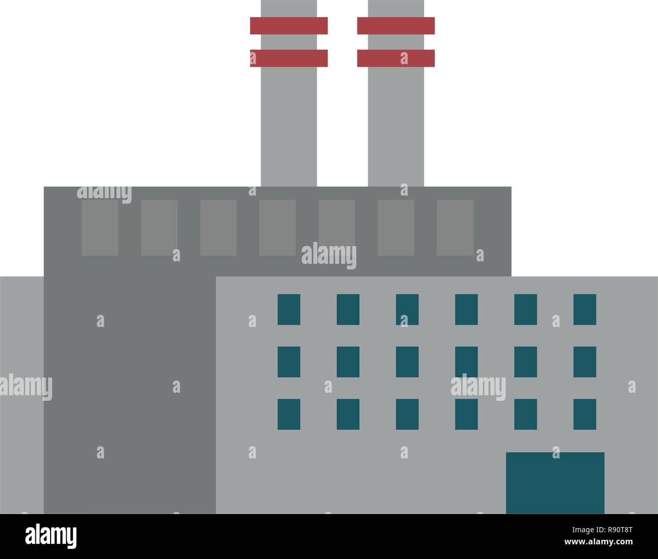 Factory industry building isolated Stock Vector Image & Art - Alamy