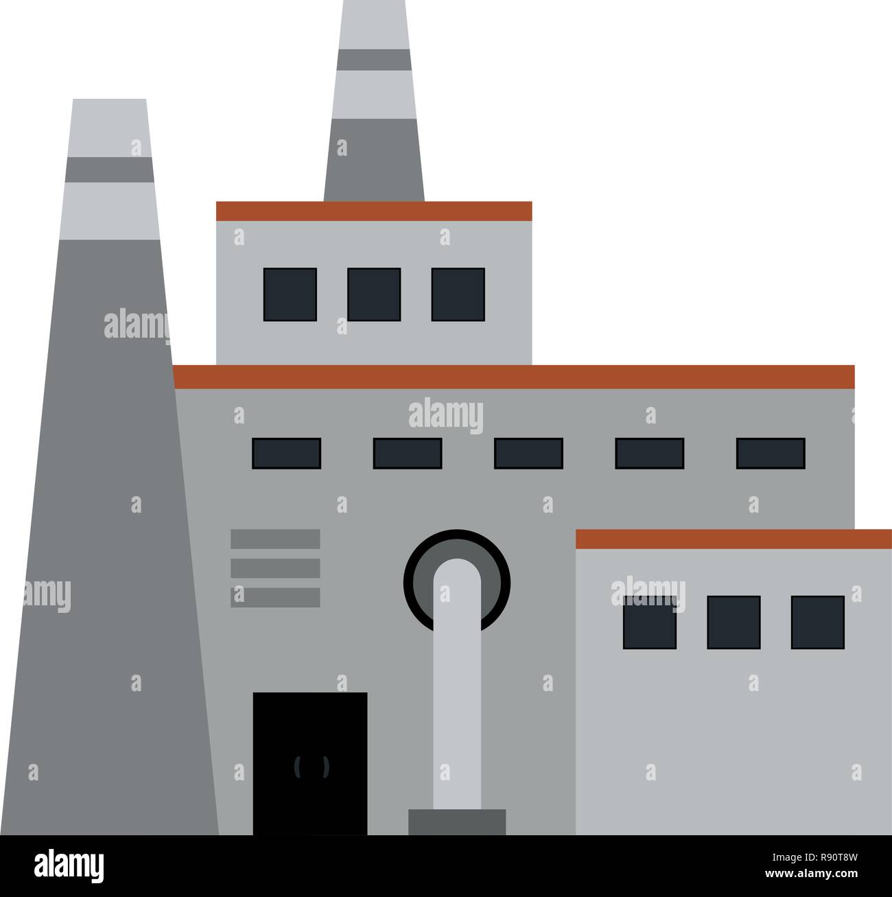 Factory industry building isolated Stock Vector Image & Art - Alamy