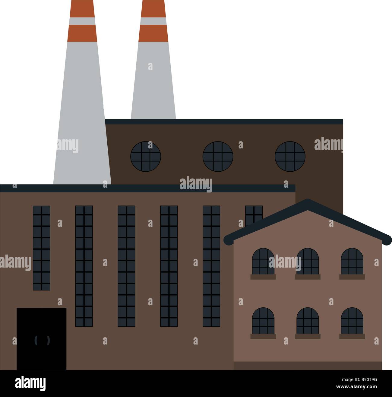 Factory industry building isolated Stock Vector Image & Art - Alamy
