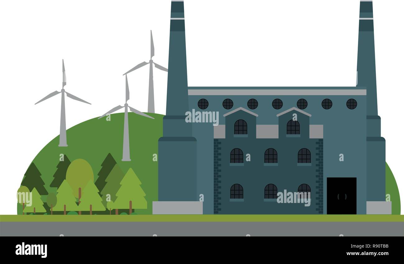 Factoy industry building Stock Vector Image & Art - Alamy
