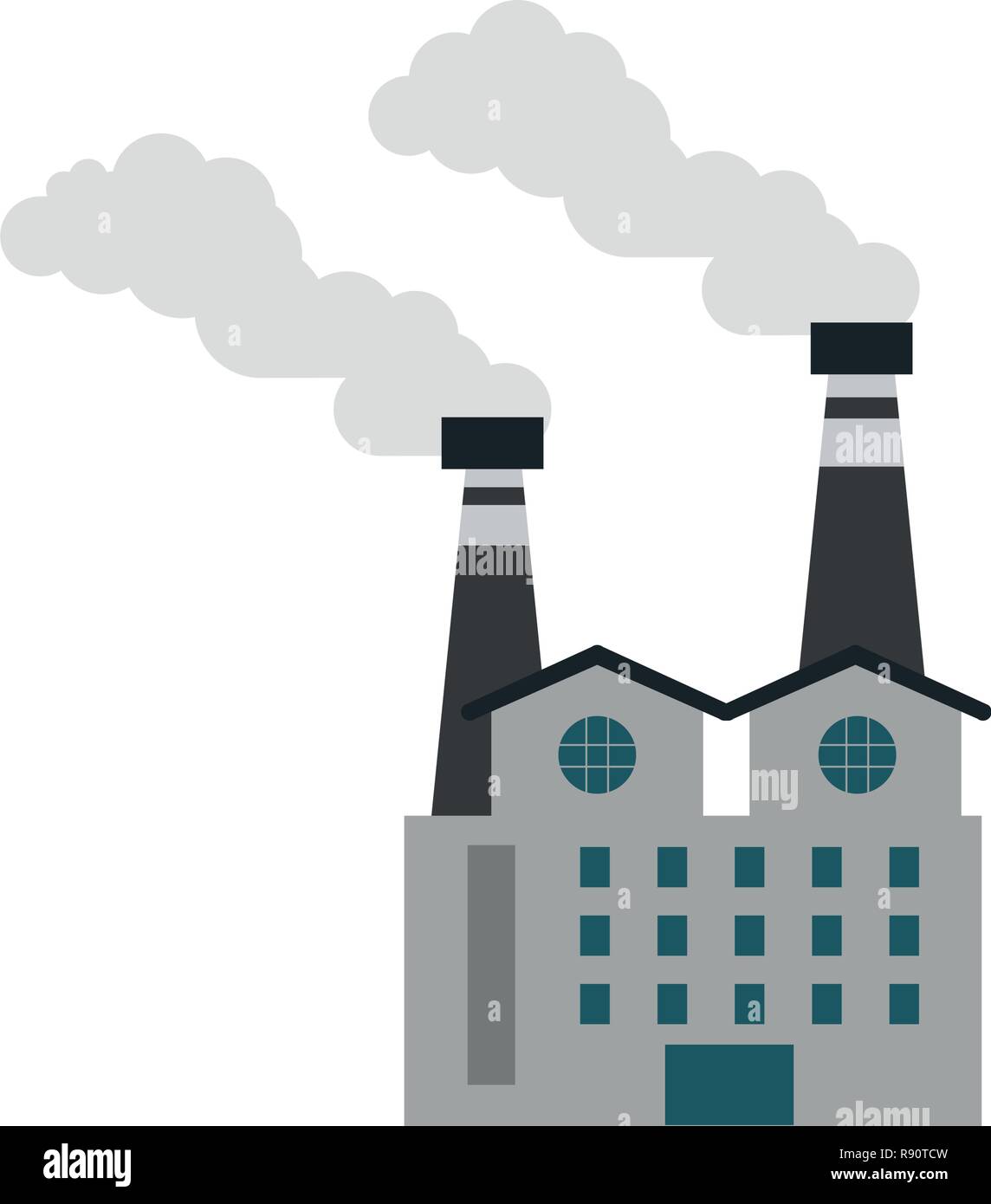 Factory industry building isolated Stock Vector Image & Art - Alamy