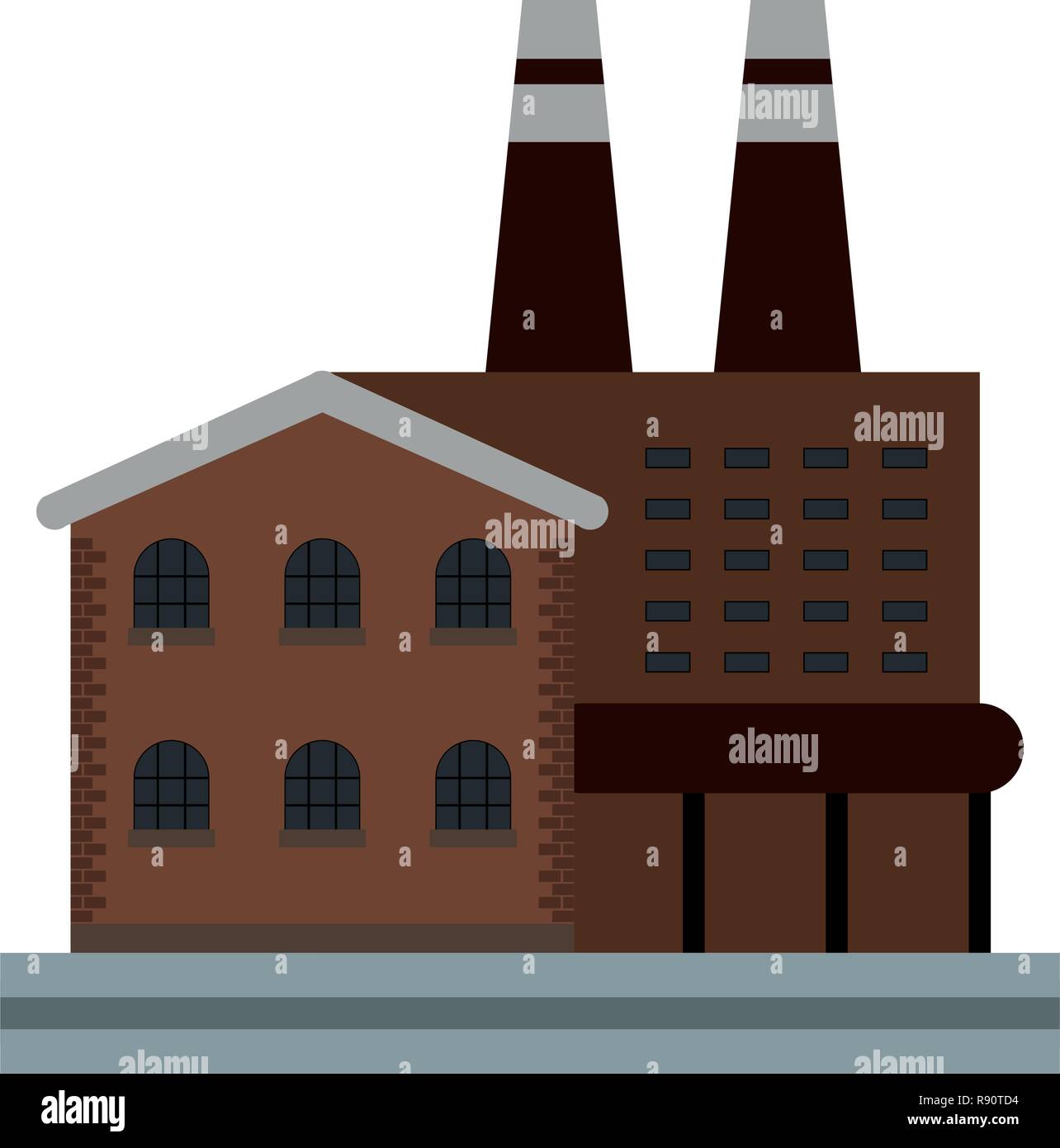 Factory on the street Stock Vector Image & Art - Alamy