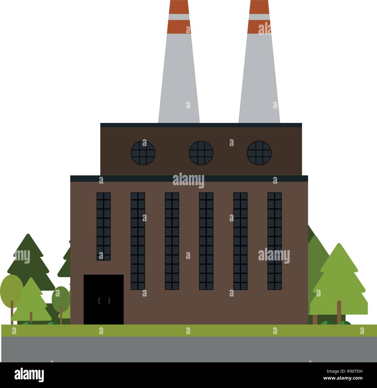 Factoy industry building Stock Vector Image & Art - Alamy