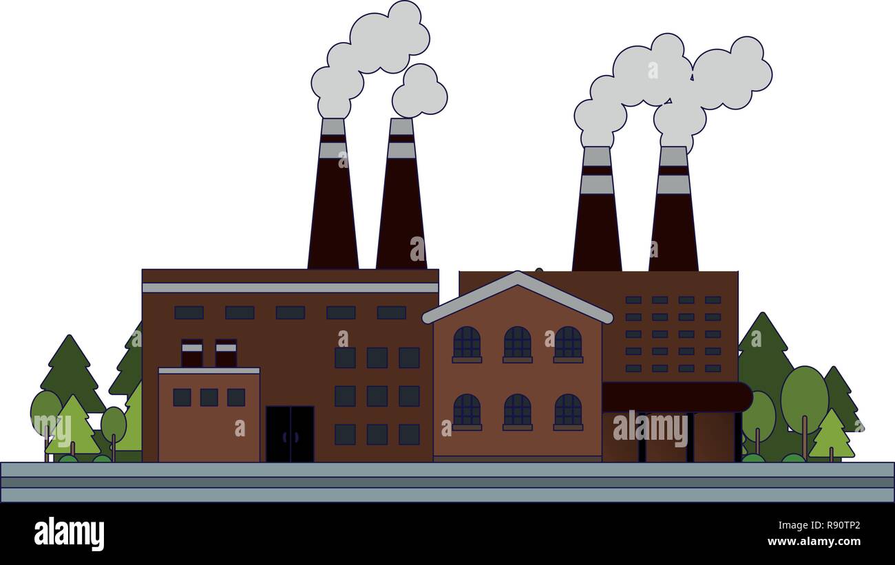 Factoy industry building Stock Vector Image & Art - Alamy