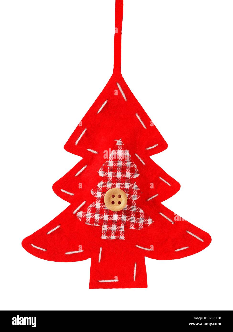 Christmas tree decoration isolated on white background Stock Photo