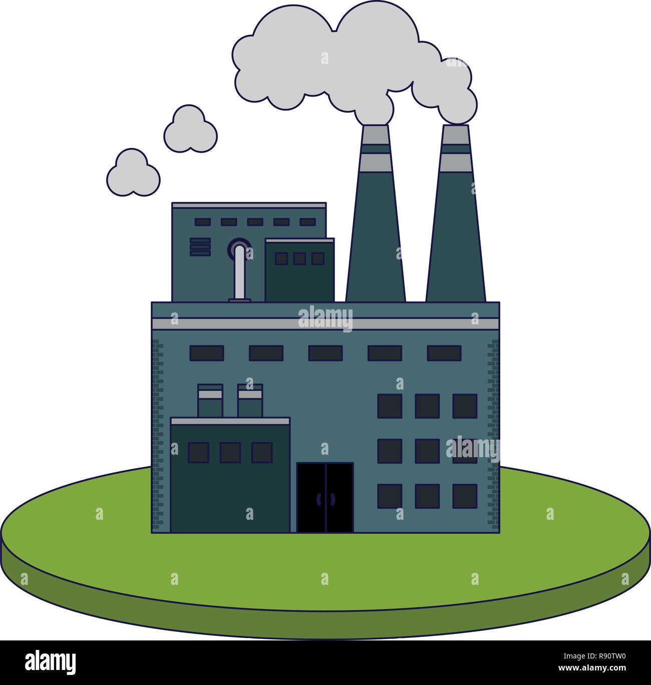 Factoy industry building Stock Vector Image & Art - Alamy