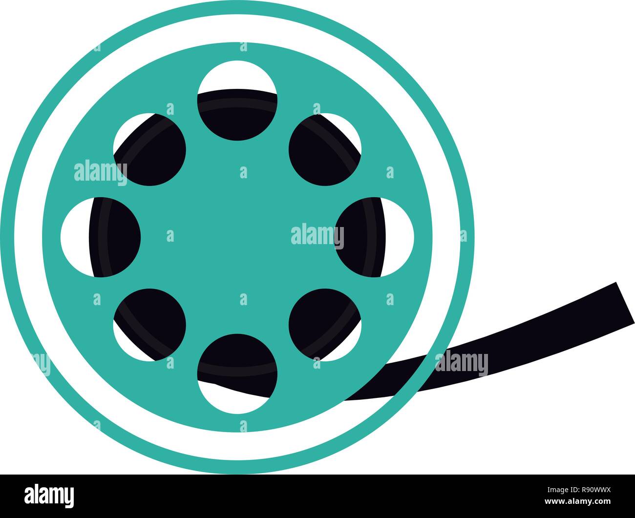 cinema rolling reel Stock Vector Image & Art - Alamy