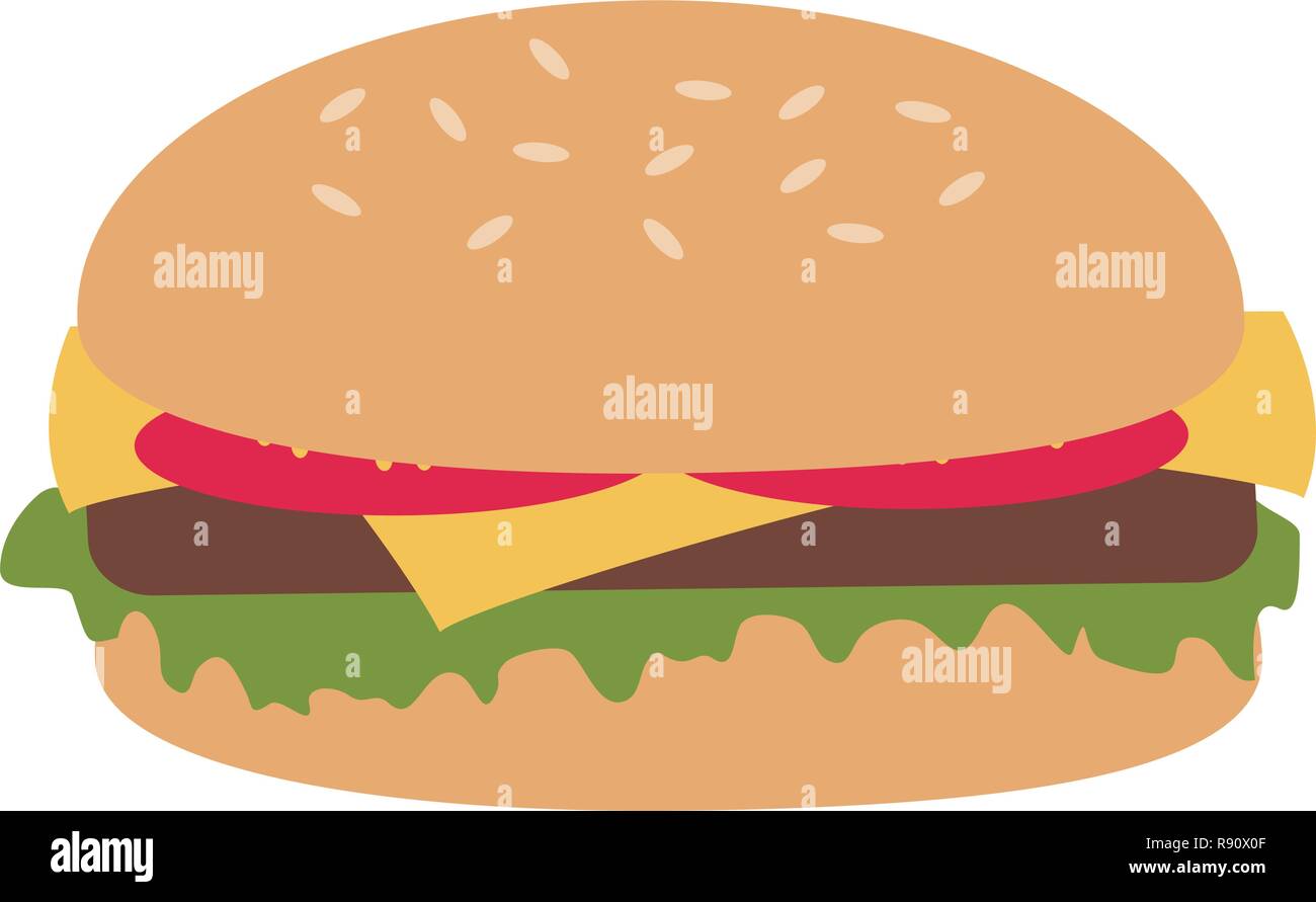 hamburger fast food Stock Vector Image & Art - Alamy