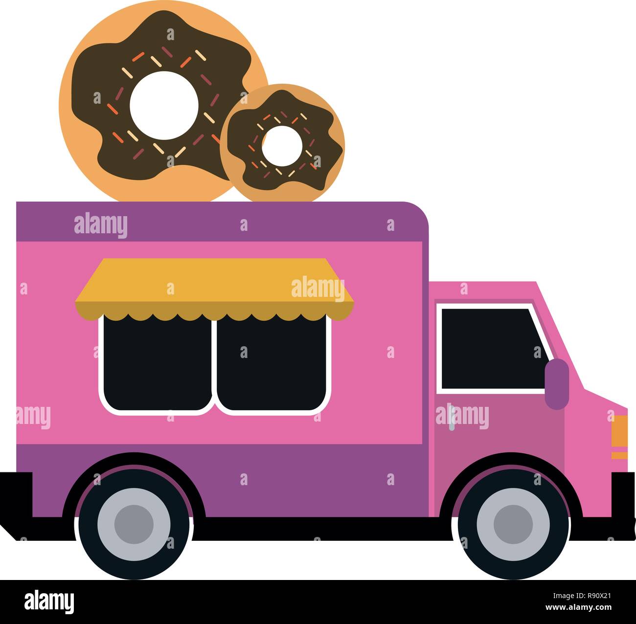 Food Truck Cut Out Stock Images Pictures Alamy