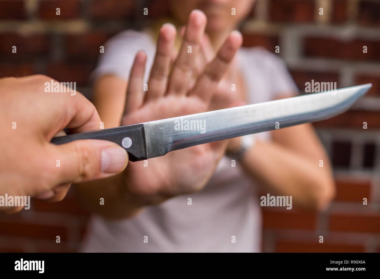 terror on the street Stock Photo