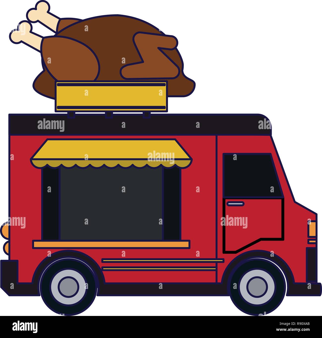Food Truck Cut Out Stock Images & Pictures Alamy