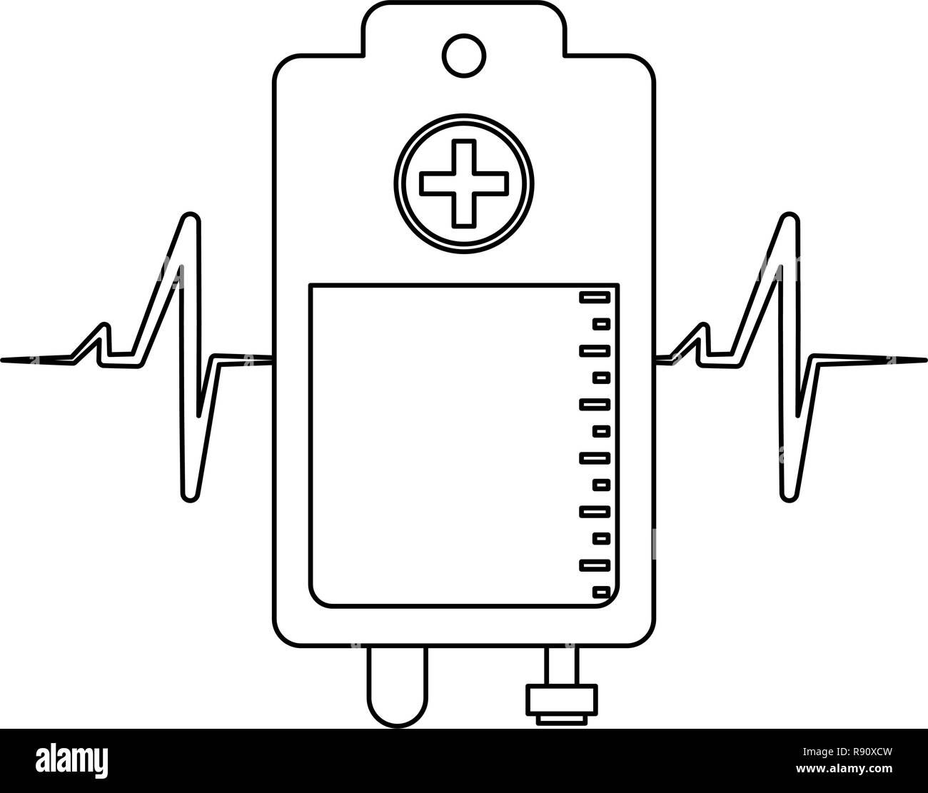 Blood donation campaign in black and white Stock Vector Image & Art - Alamy