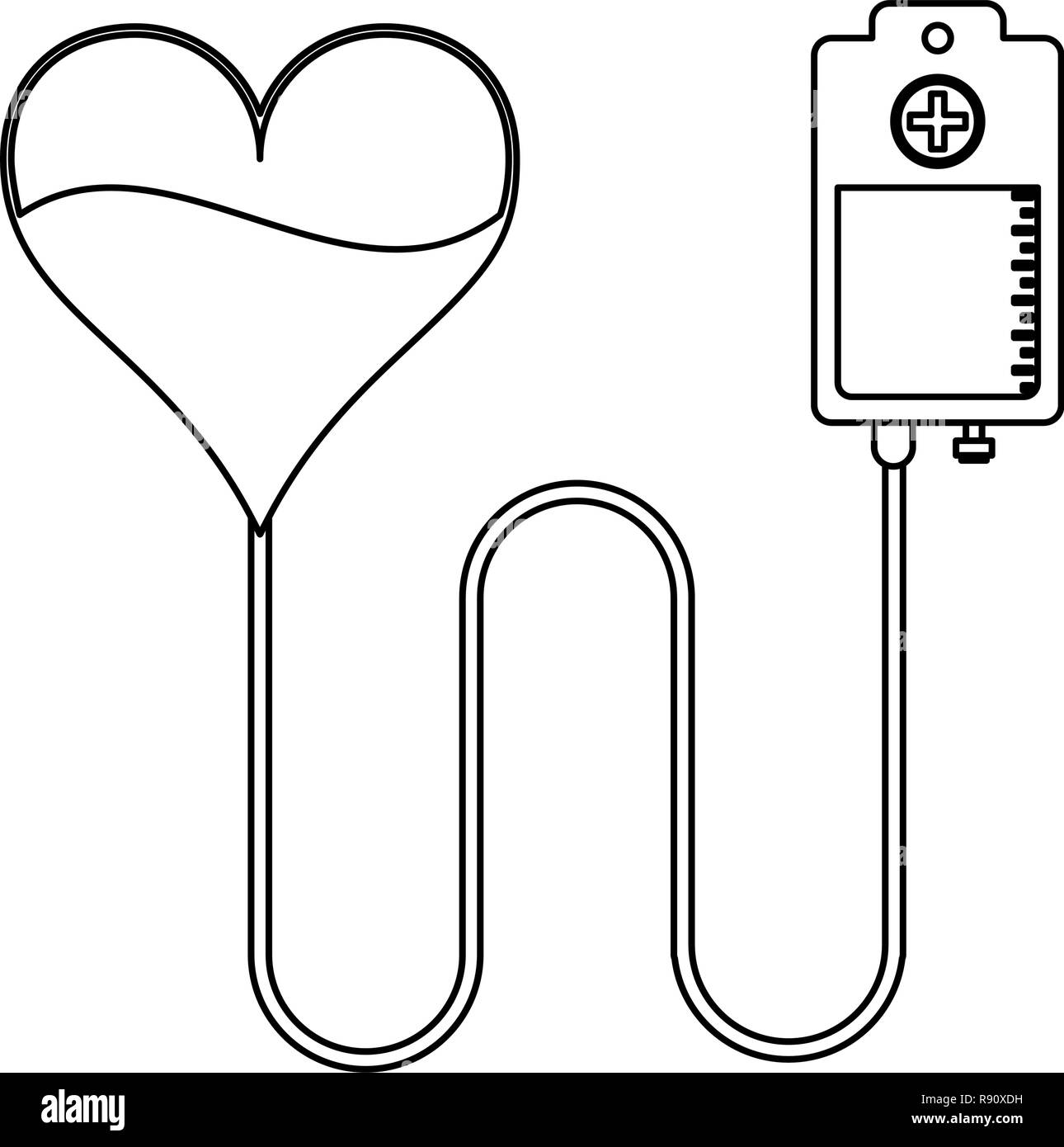 Blood donation campaign in black and white Stock Vector Image & Art - Alamy