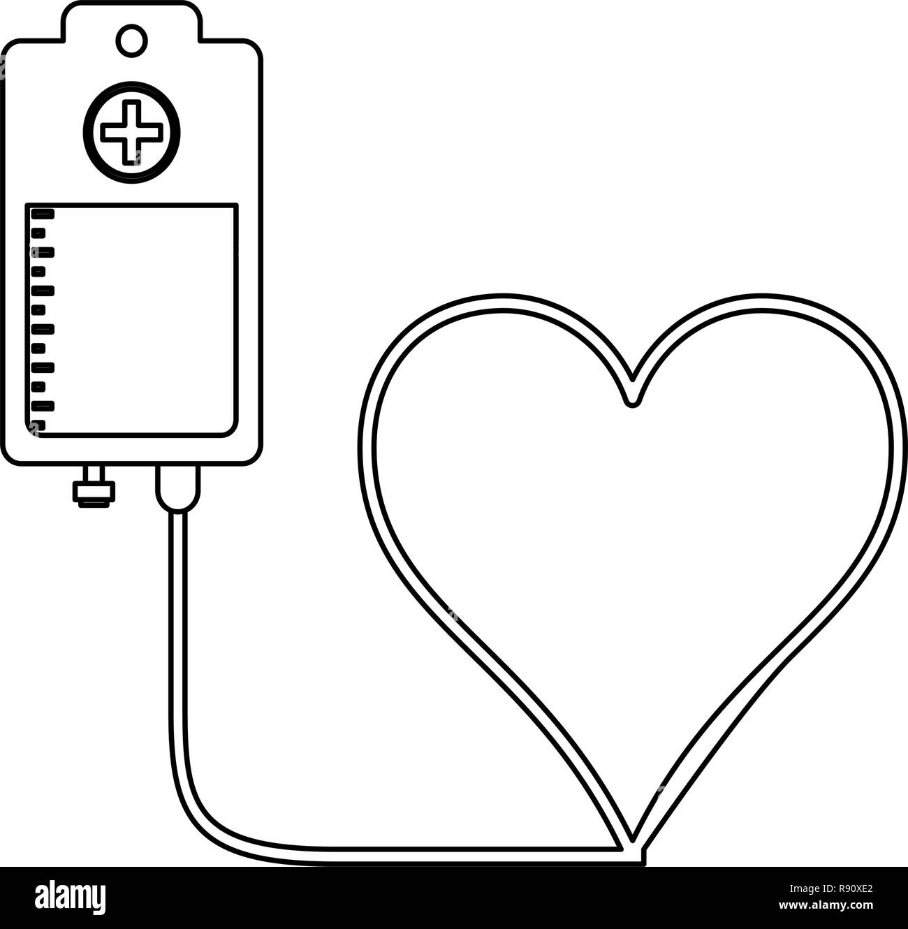 Blood donation campaign in black and white Stock Vector Image & Art - Alamy