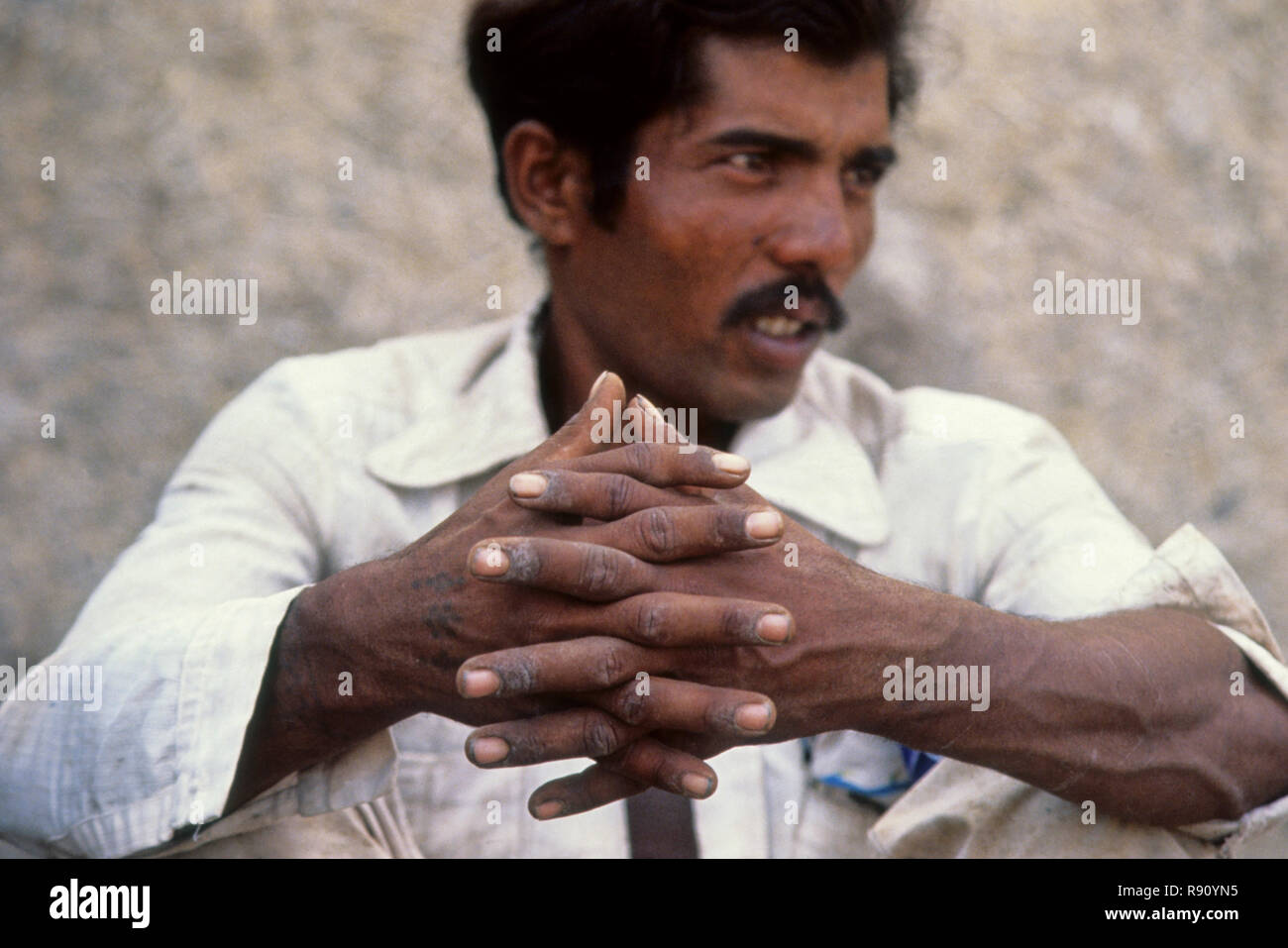 Man Showing Six Fingers, Photo Feature, india Stock Photo