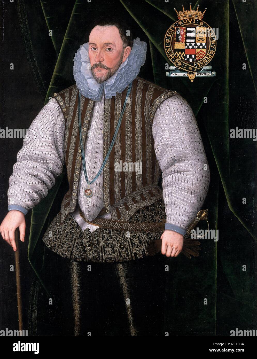 Henry Herbert, 2nd Earl of Pembroke (c.1531-1604), c1590 Creator: Unknown. Stock Photo