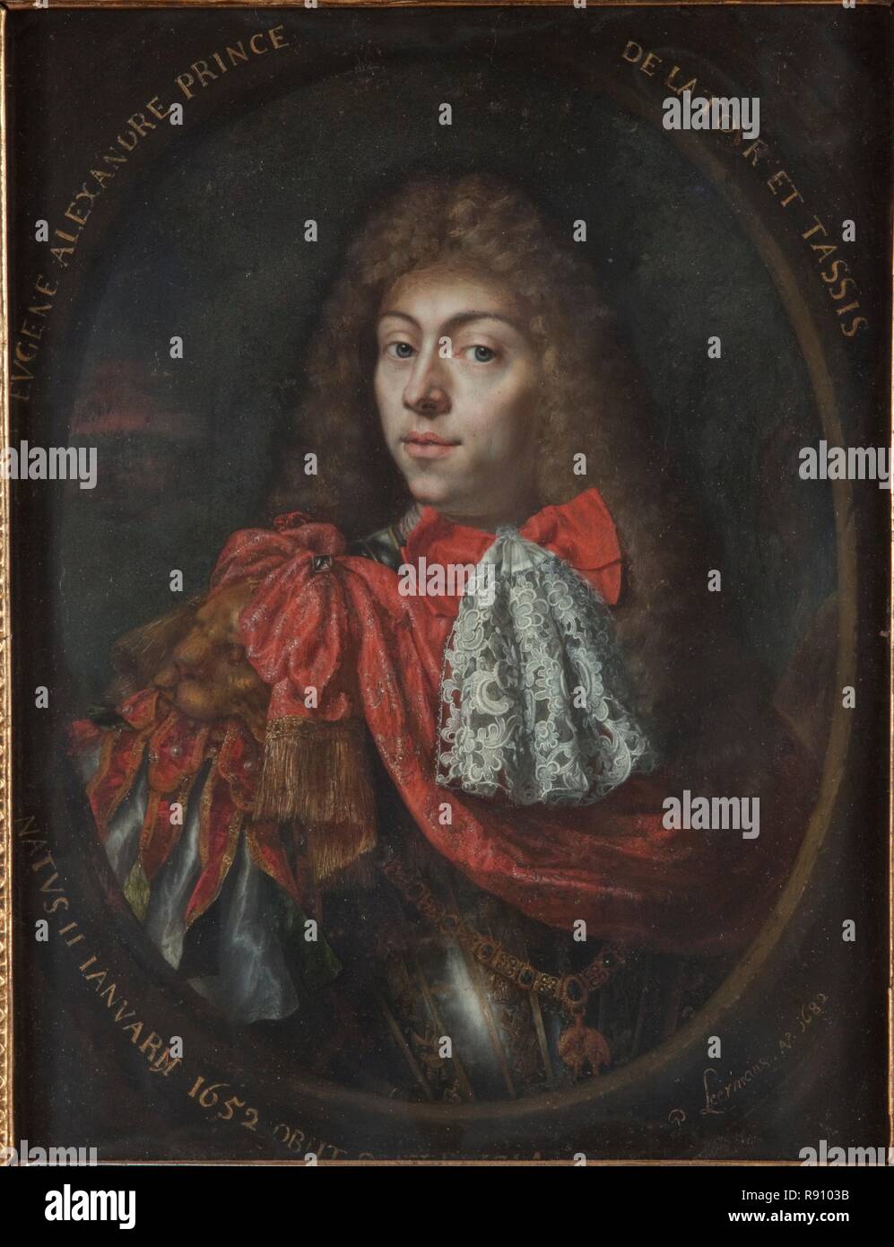 Prince Eugene Alexander of Thurn and Taxis (1652-1714), 1682.  Creator: Pieter Leermans. Stock Photo