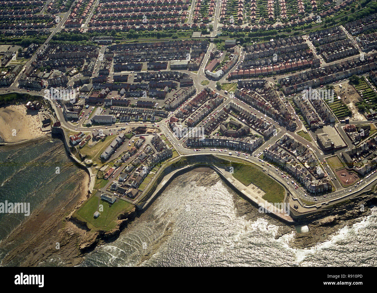 Aerial photo of Tynemouth North Shields Stock Photo Alamy