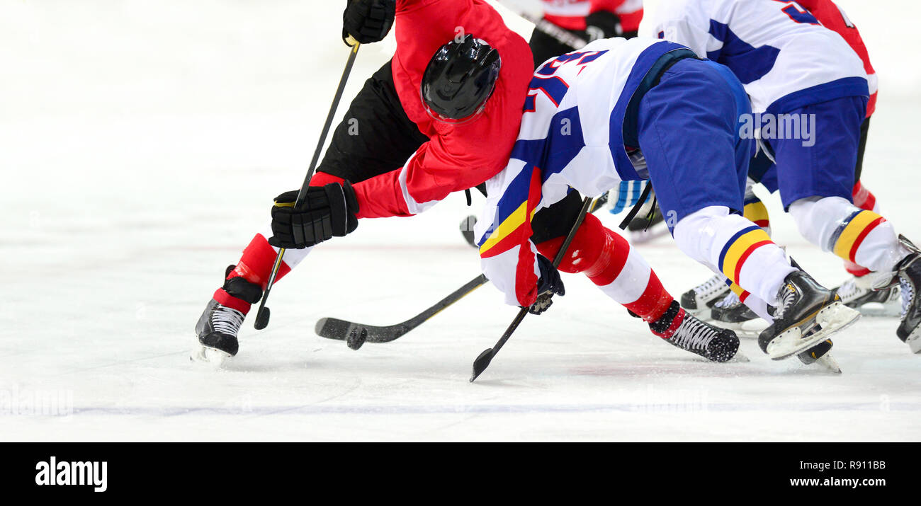 Ice hockey player on the ice. Team sport Stock Photo Alamy