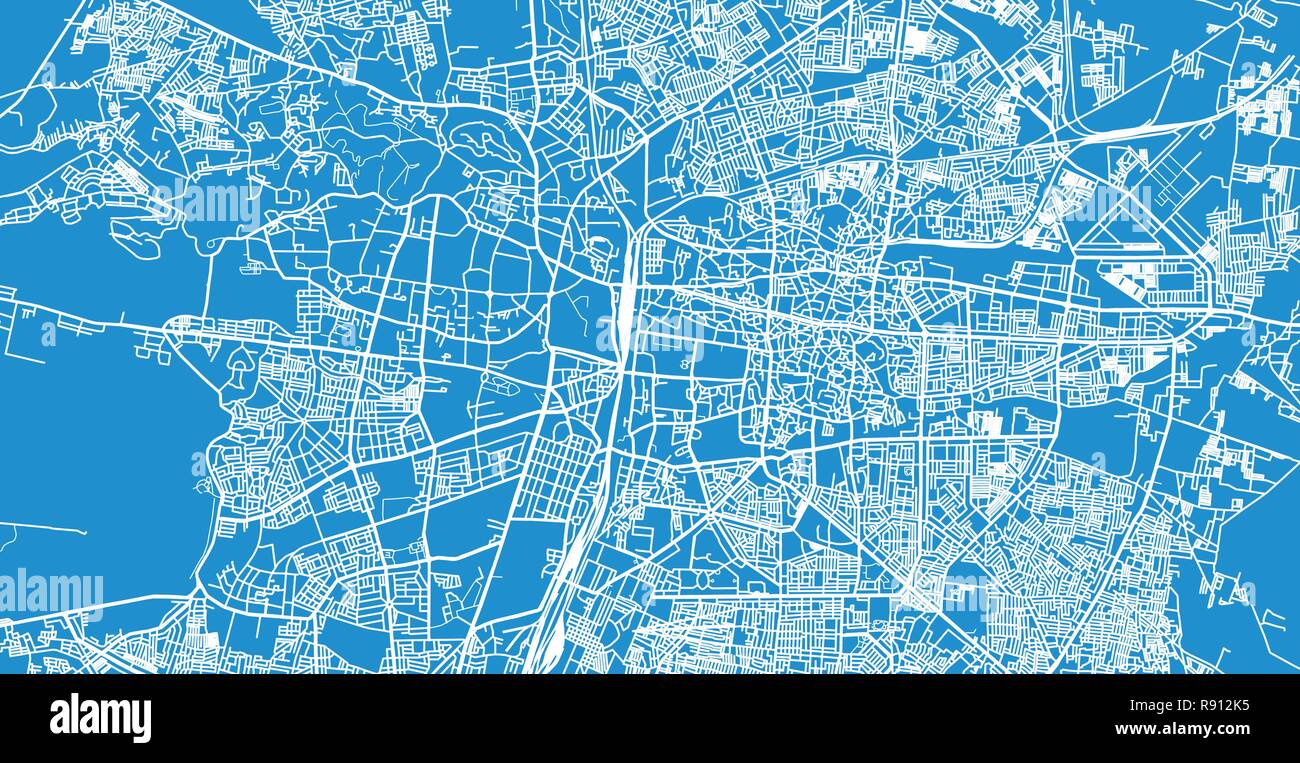 Urban vector city map of Nagpur, India Stock Vector Image & Art Alamy