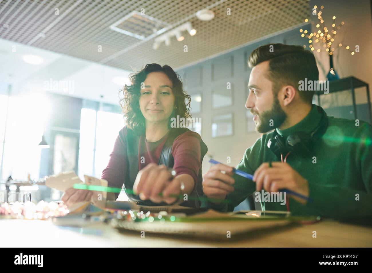 Creative Designers Collaborating Stock Photo