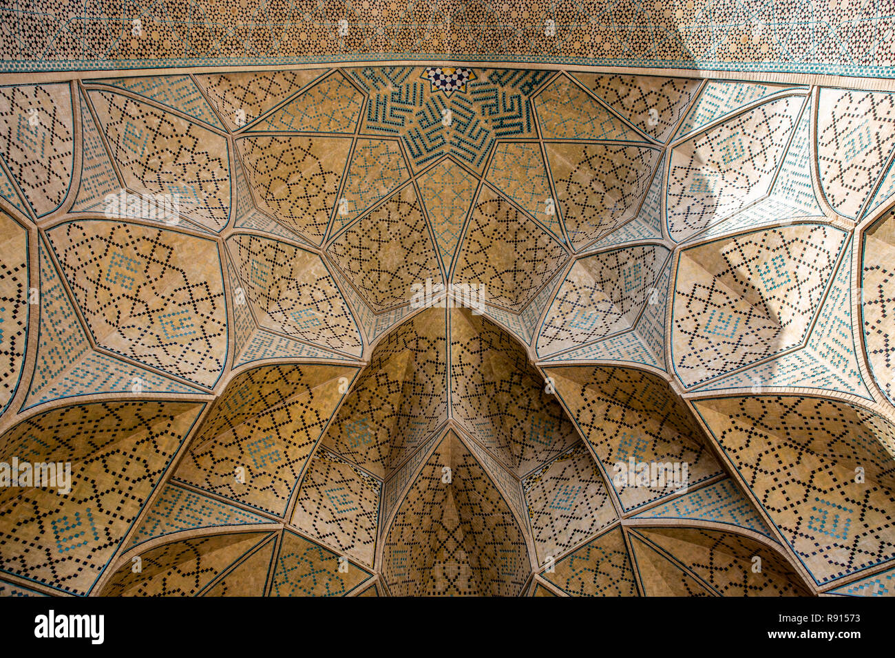 isfahan view  friday mosque ,jameh mosque of isfahan Stock Photo