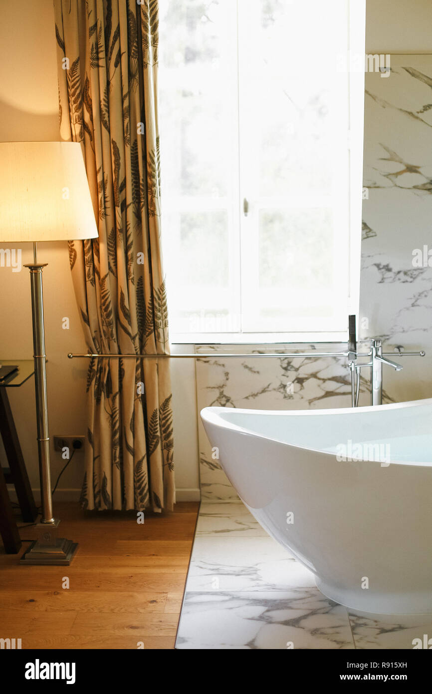 Floor lamp in bathroom deals
