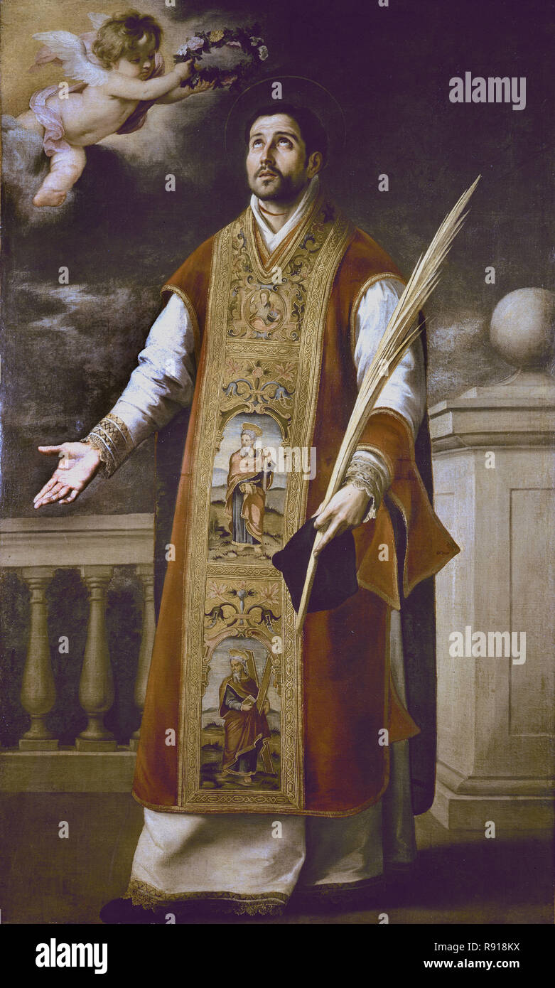 Saint Roderick of Cordoba - ca. 1650-55 - 205 x 123 cm - oil on canvas - Spanish Baroque. Author: MURILLO, BARTOLOME ESTEBAN. Location: GEMALDE GALLERY. DRESDEN. GERMANY. Stock Photo