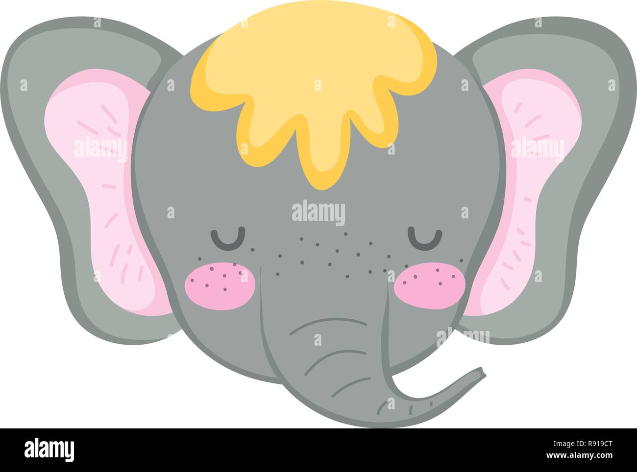cute and little elephant character Stock Vector Image & Art - Alamy