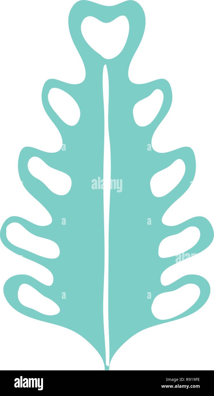 leaf plant isolated icon Stock Vector Image & Art - Alamy