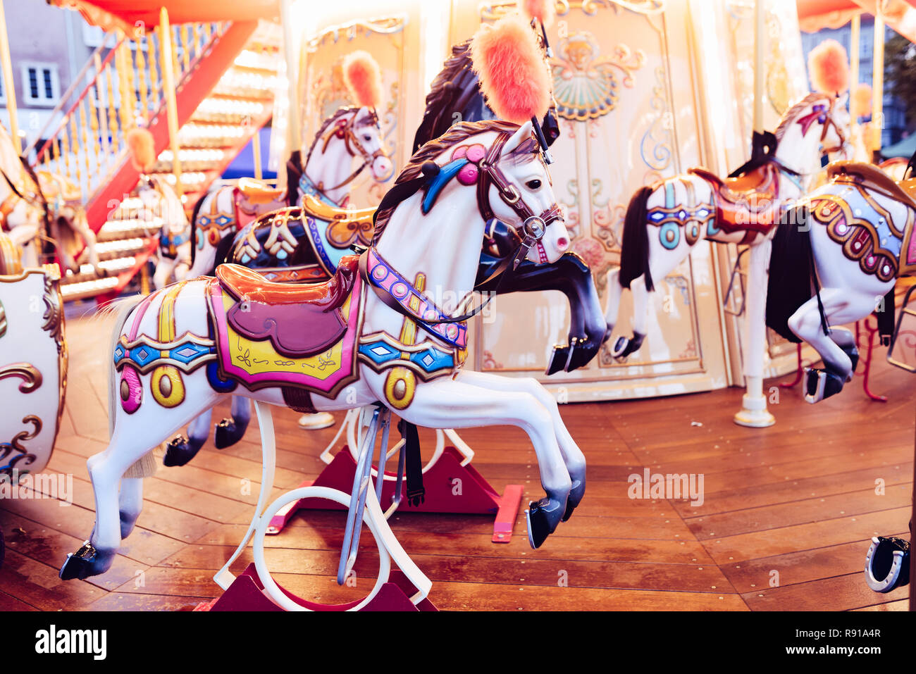 French antique merry go round hi-res stock photography and