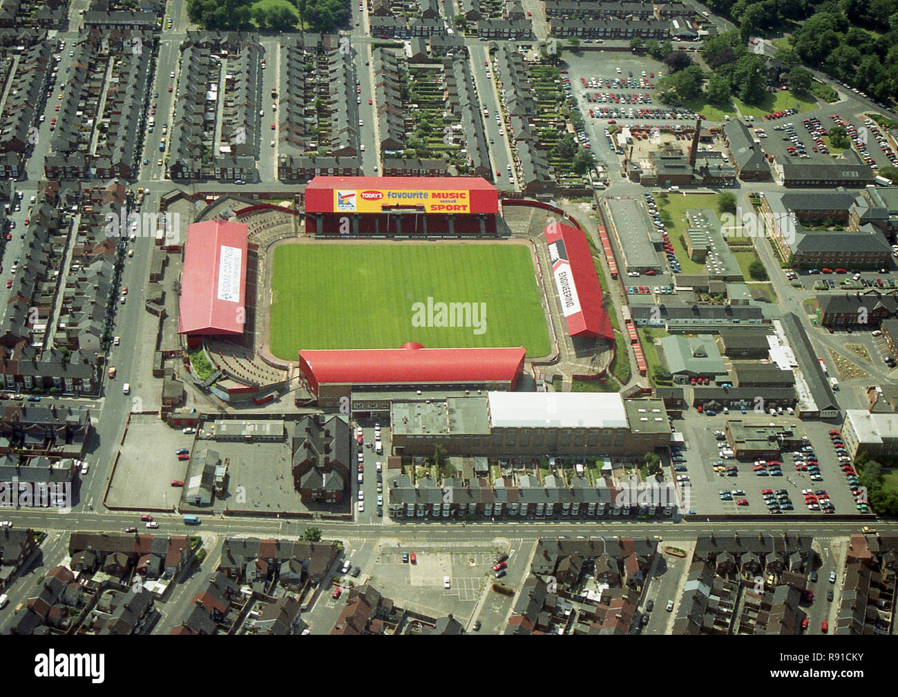 Aerial Photo Of The Old Middlesbrough Football Ground Stock Photo Alamy
