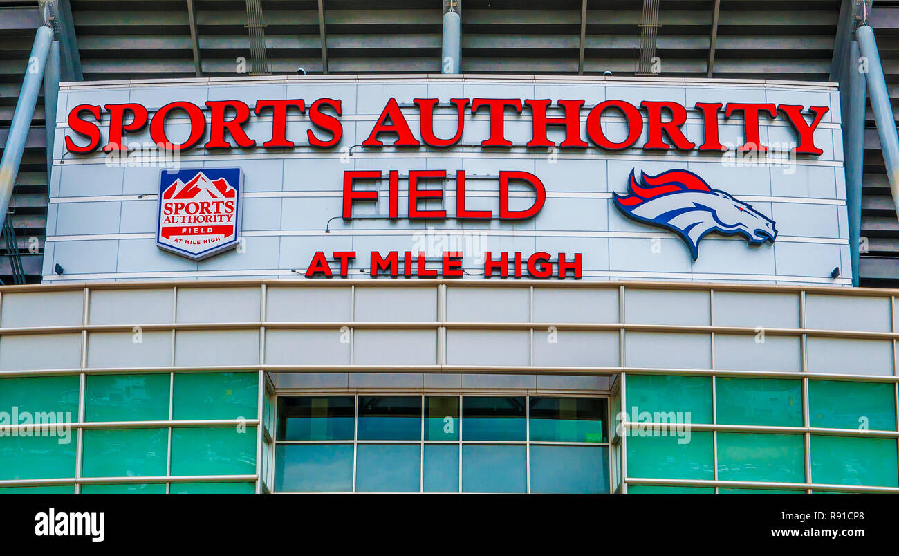 Football Stadium of Denver Broncos in Denver, Colorado Stock Photo Alamy