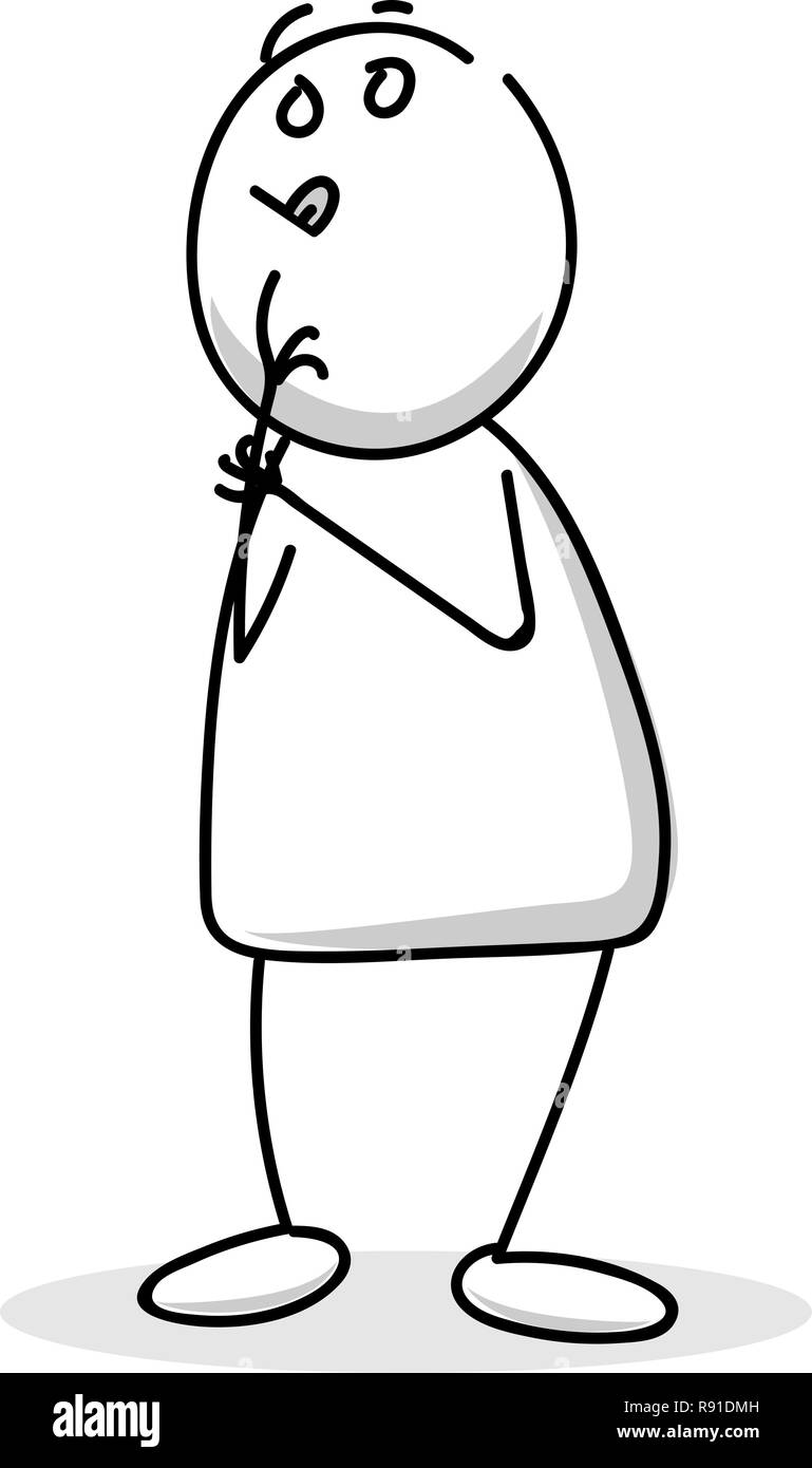 Page 3 Line Drawing Of Thinking Man High Resolution Stock Photography And Images Alamy