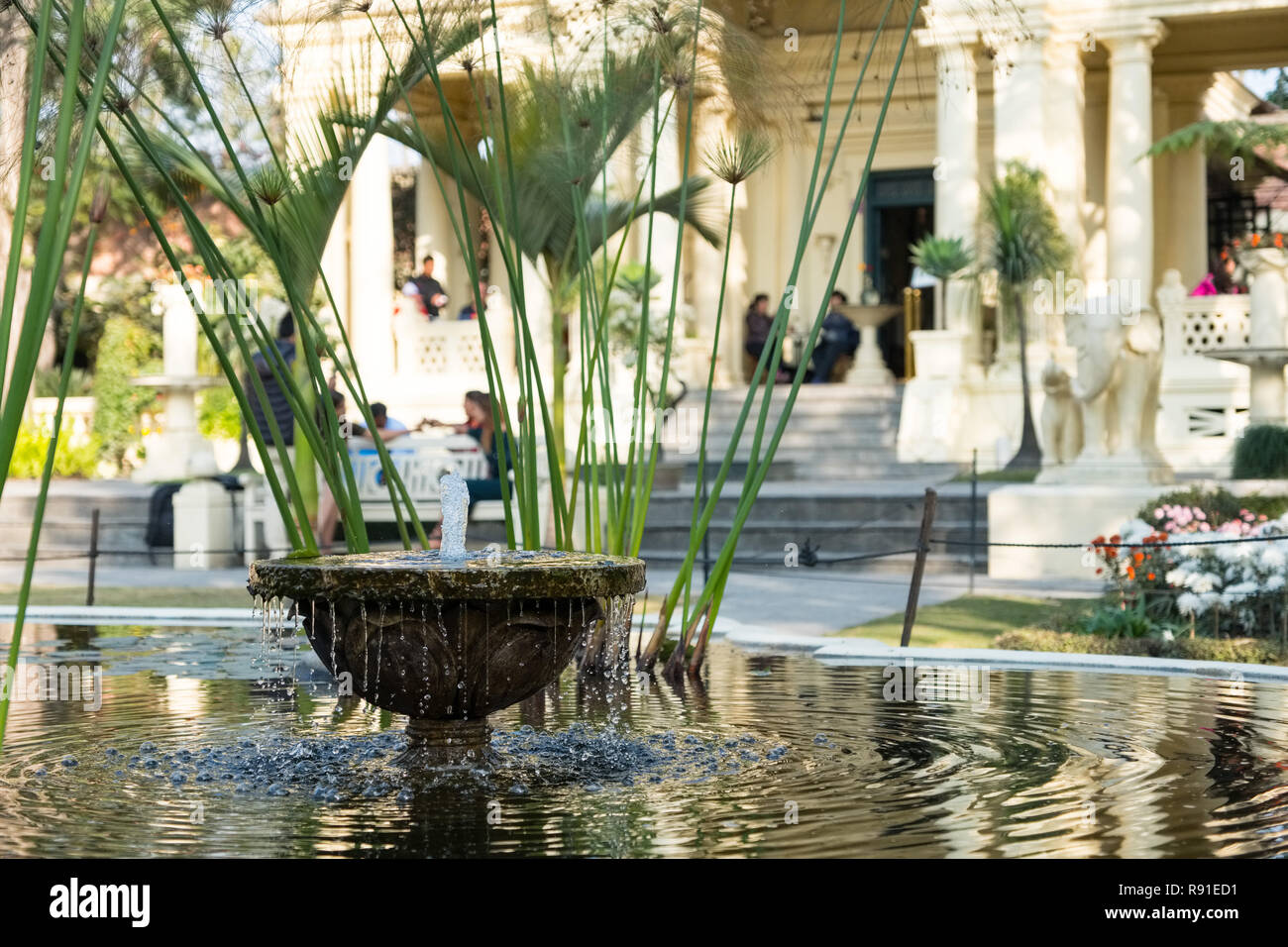 Fountains and waterfeatures, in The Garden of Dreams, a neo classical