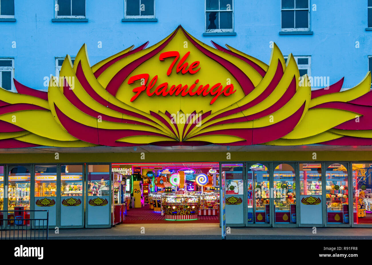 The Flamingo Amusement Arcade Margate Kent Stock Photo