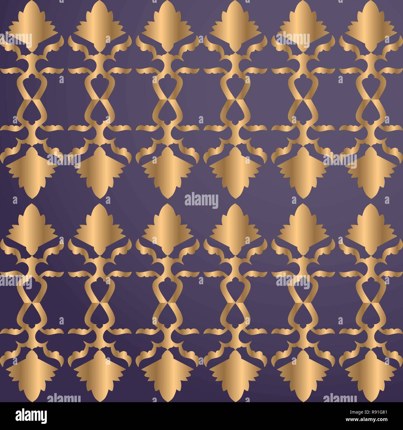 Golden Vintage Background Stock Vector