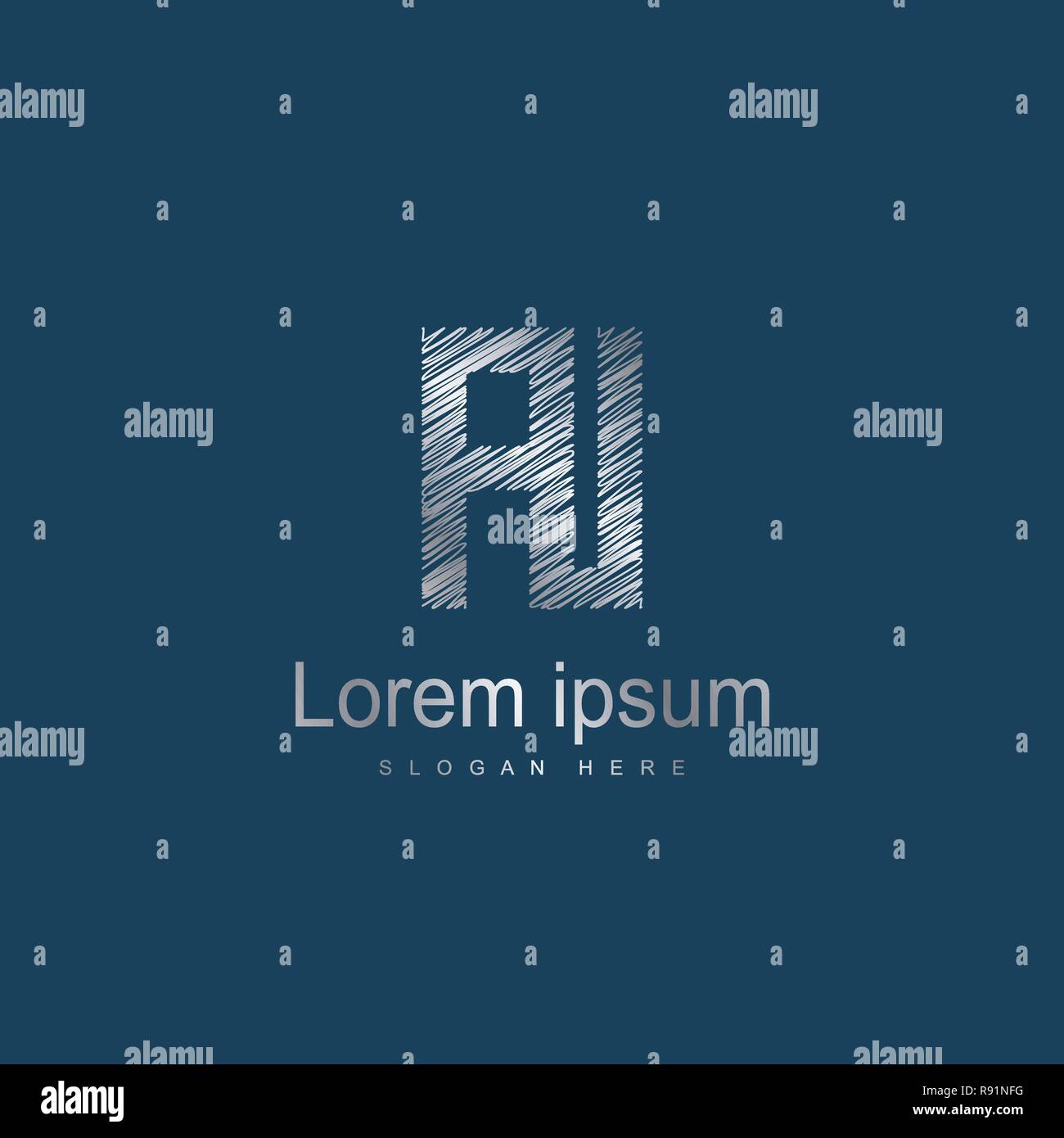 Initial Letter AI Logo Template Vector Design Stock Vector Image & Art ...