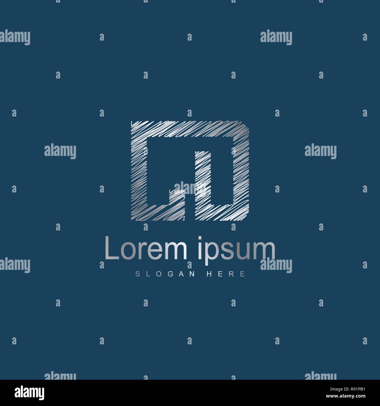 Initial Letter CD logo Template Vector Design Stock Vector Image & Art ...
