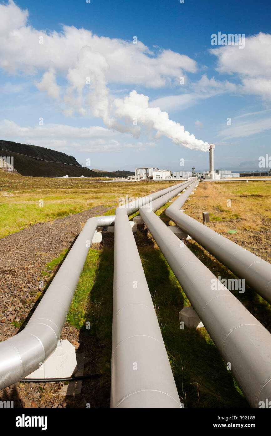 Hellisheidi geothermal power station in hi-res stock photography and ...