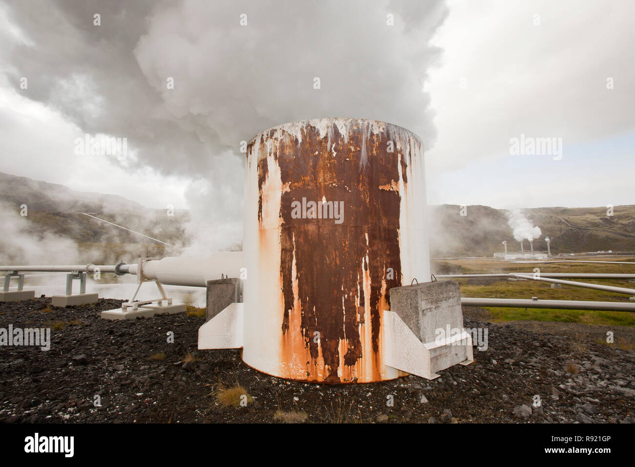 Hellisheidi geothermal power station in Hengill, Iceland is the worlds ...