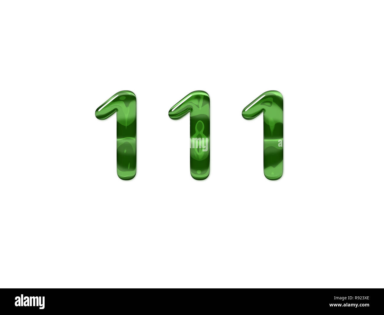 Green Number 111 Isolated White Background Stock Photo Alamy Green Number 111 Isolated White Background Stock Photo Alamy