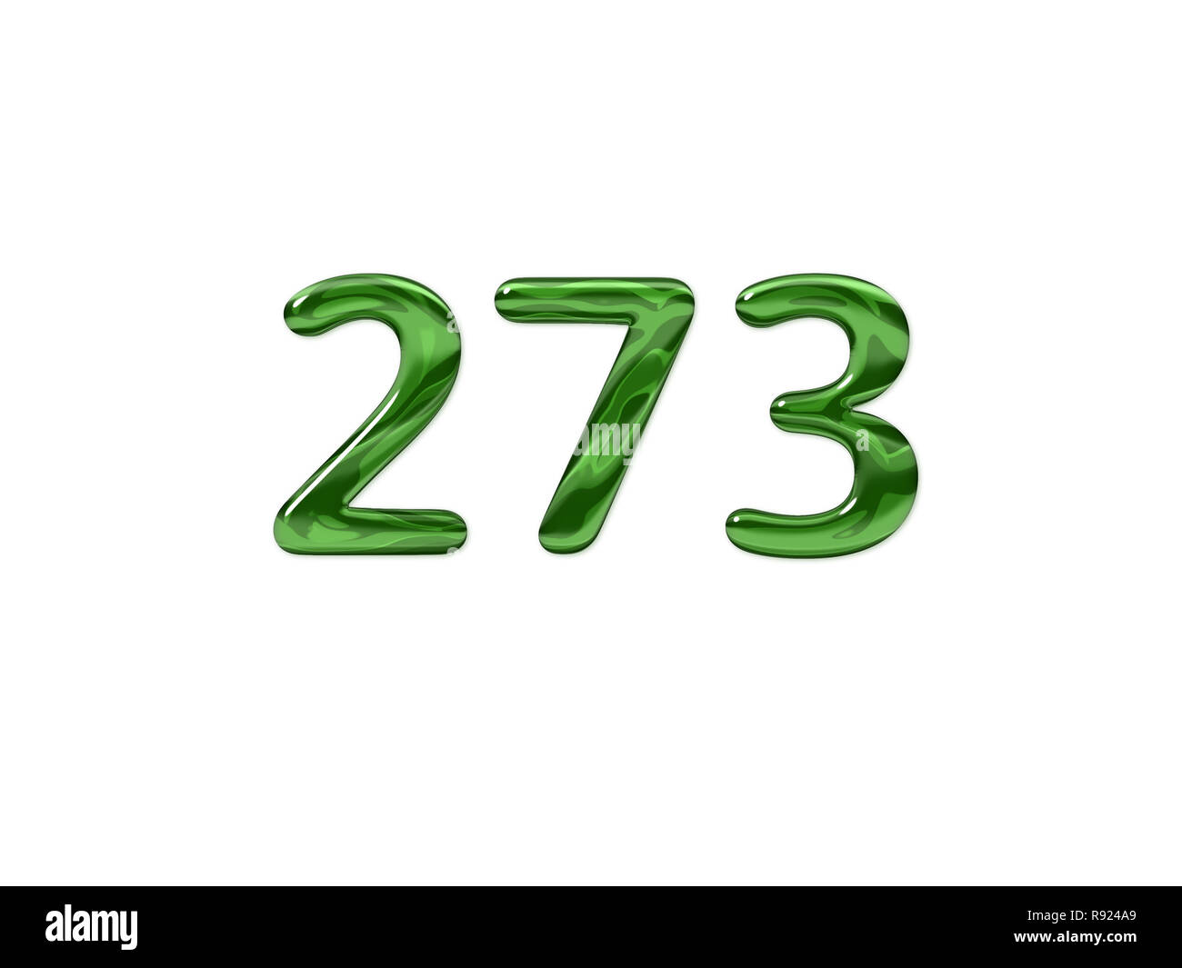 green-number-273-isolated-white-background-stock-photo-alamy