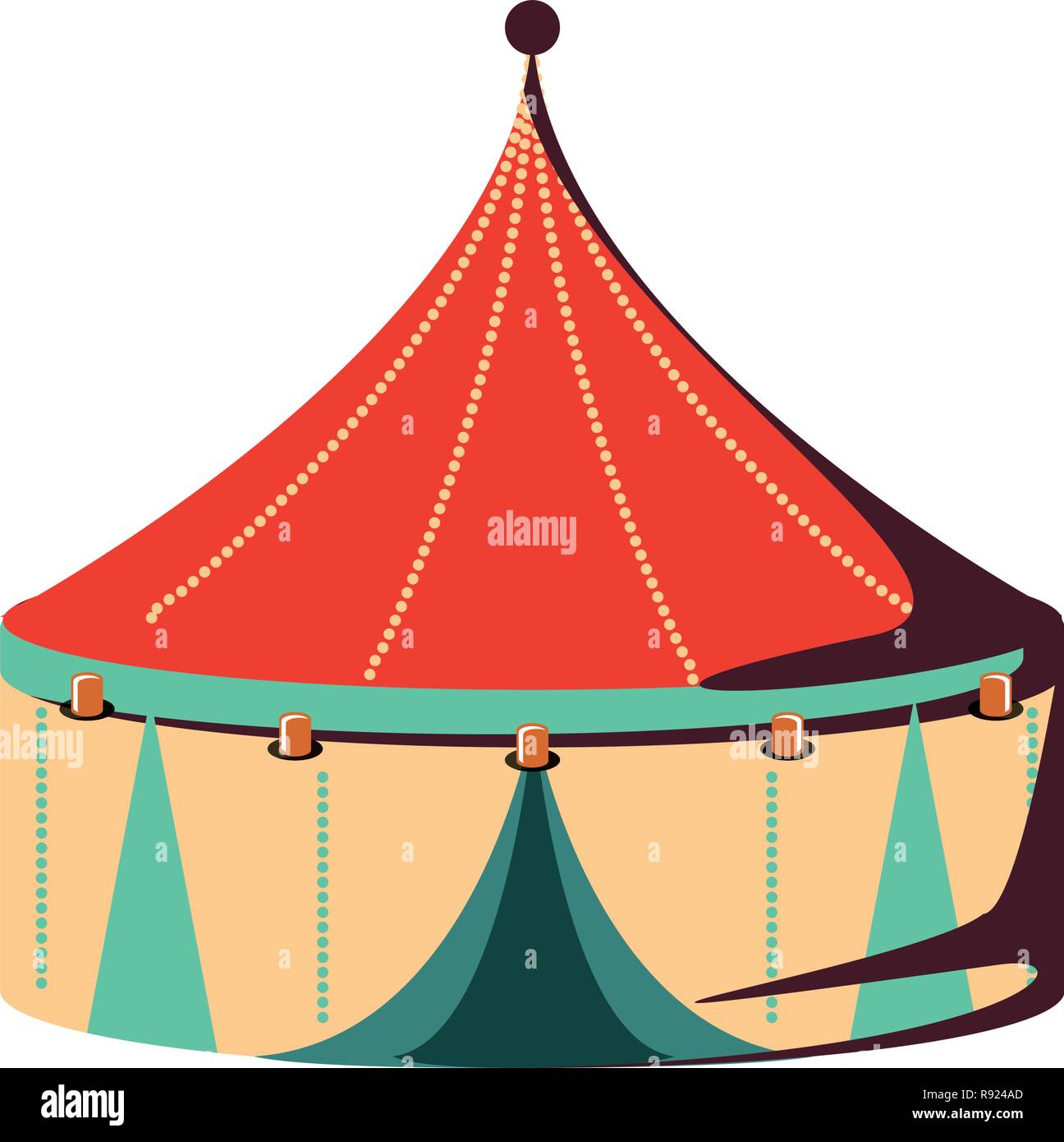 circus tent isolated icon vector illustration design Stock Vector Image ...