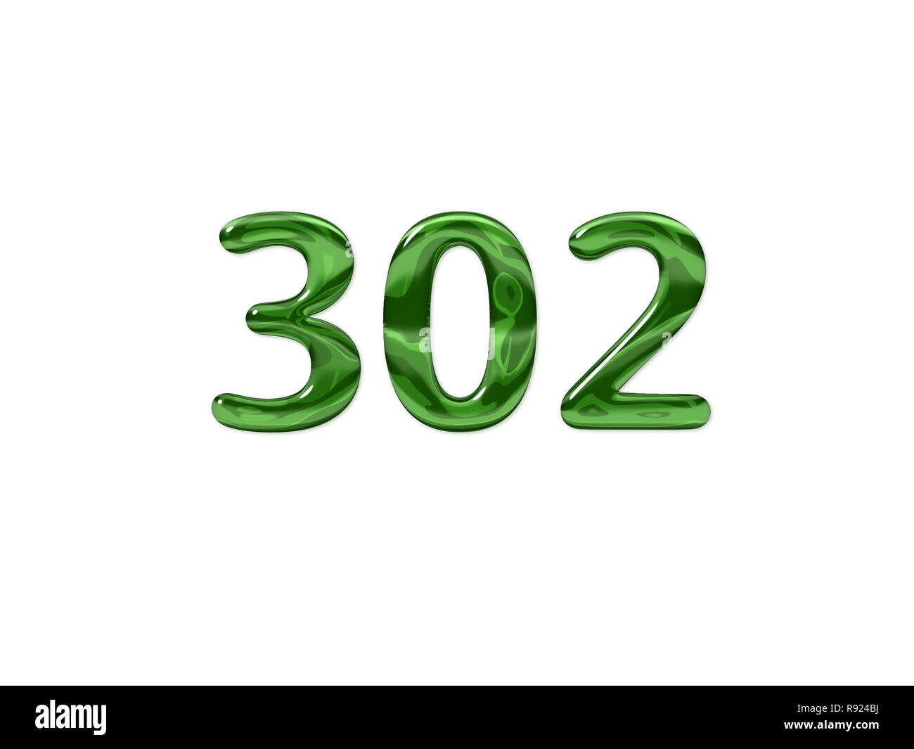 Green Number 302 isolated white background Stock Photo Alamy Green Number 302 isolated white background Stock Photo Alamy