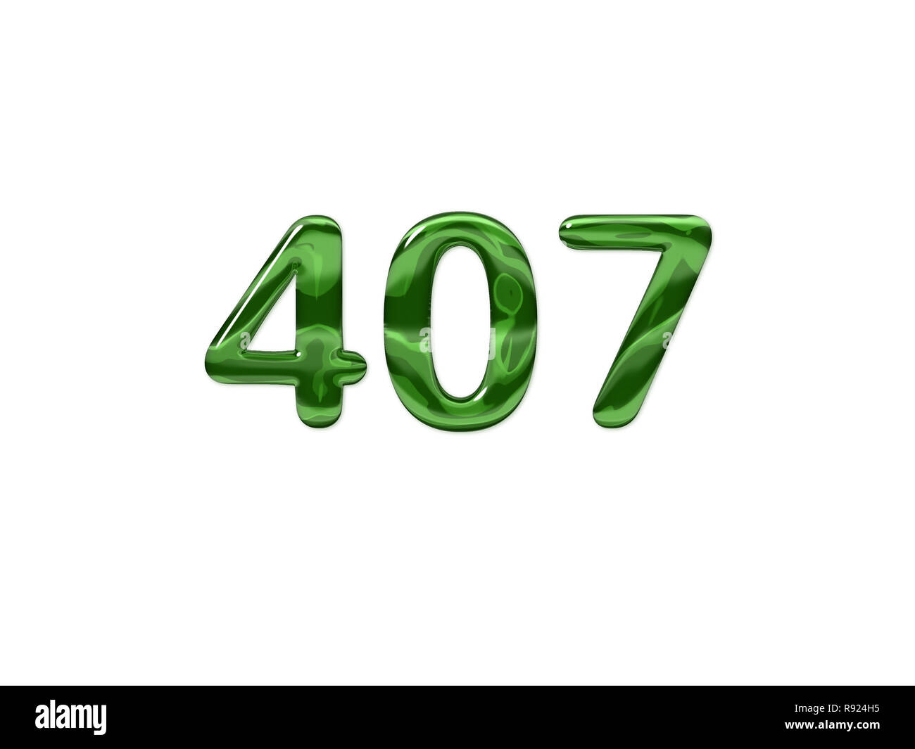 3d number 407 hi-res stock photography and images - Alamy