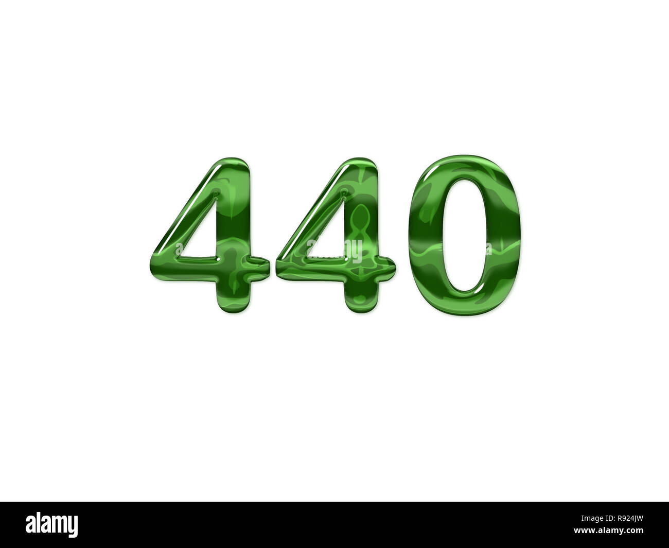 Green Number 440 isolated white background Stock Photo - Alamy